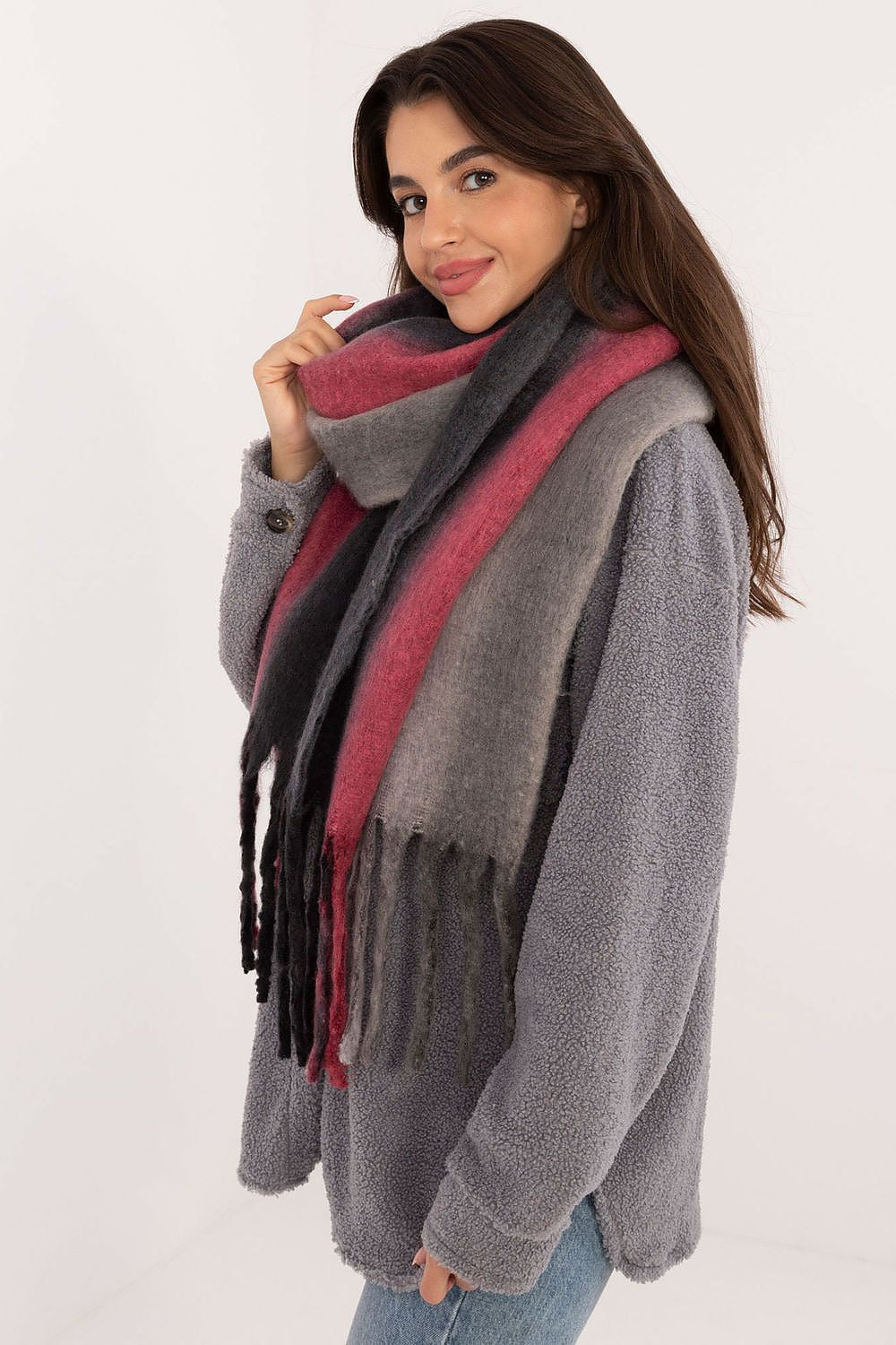 AT Smooth Colorful Pattern Scarf  Shop One Place