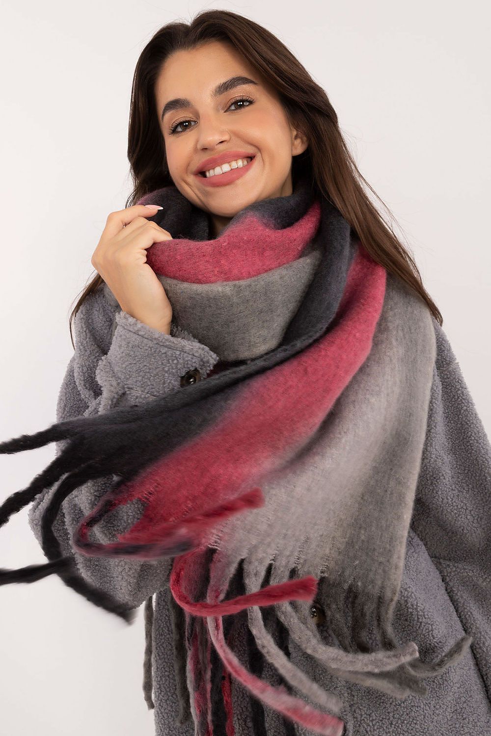 AT Smooth Colorful Pattern Scarf  Shop One Place