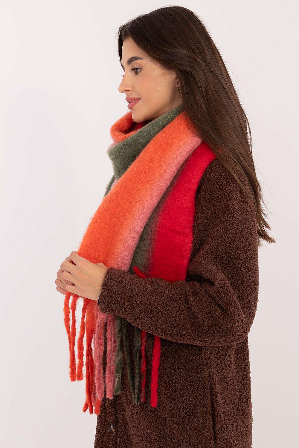AT Smooth Colorful Pattern Scarf  Shop One Place