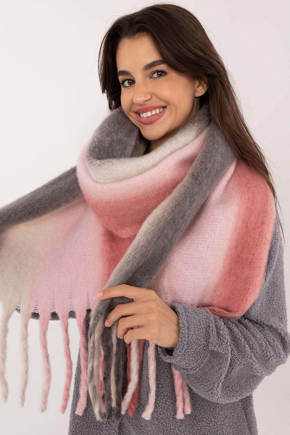 AT Smooth Colorful Pattern Scarf  Shop One Place