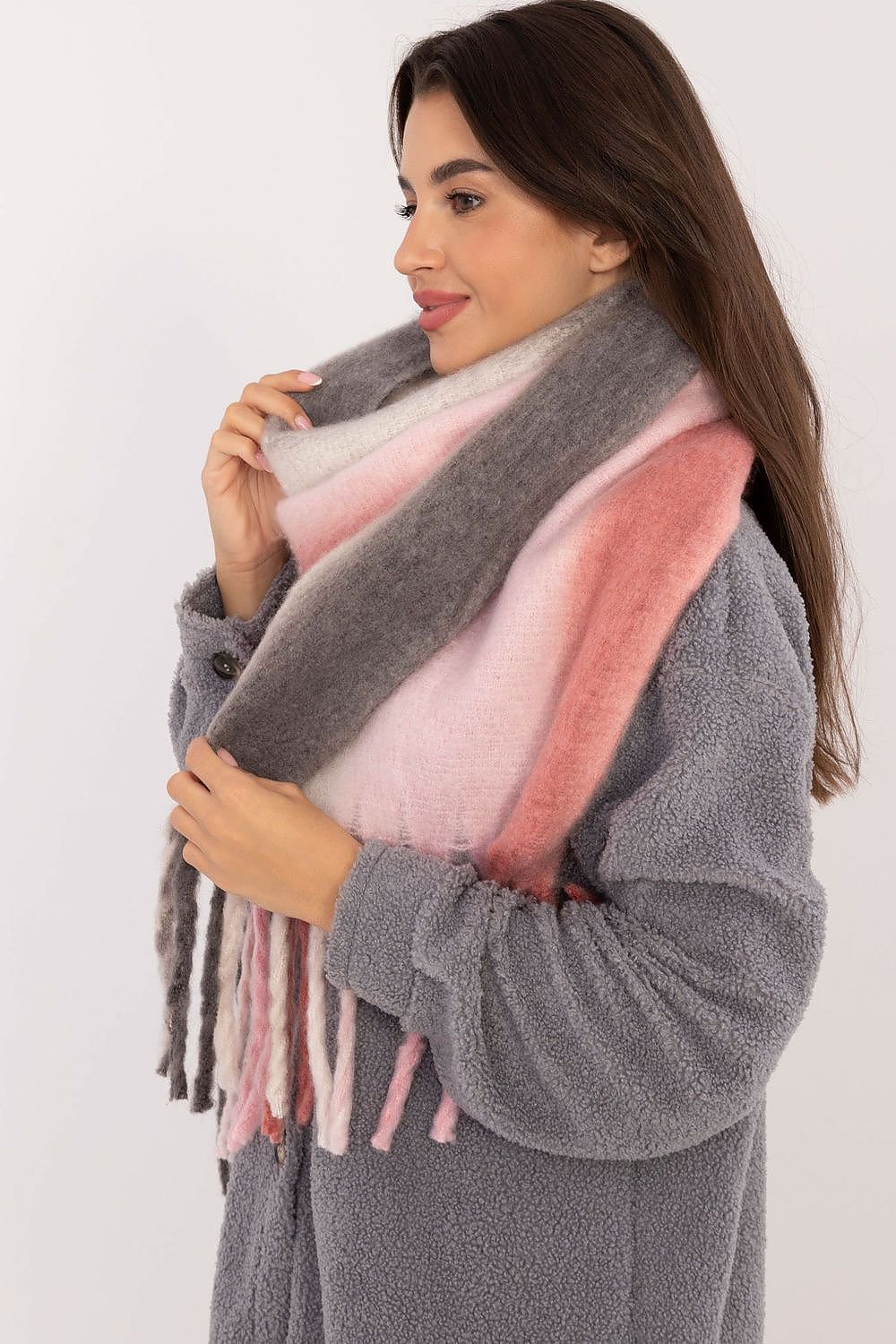 AT Smooth Colorful Pattern Scarf  Shop One Place
