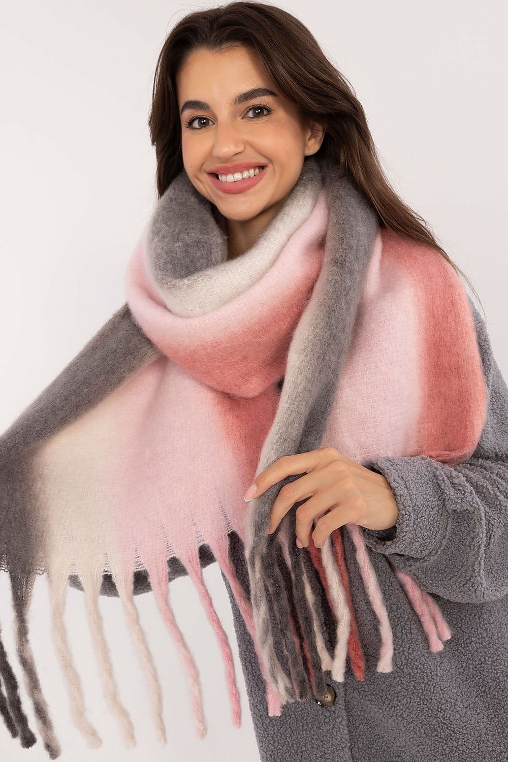 AT Smooth Colorful Pattern Scarf  Shop One Place