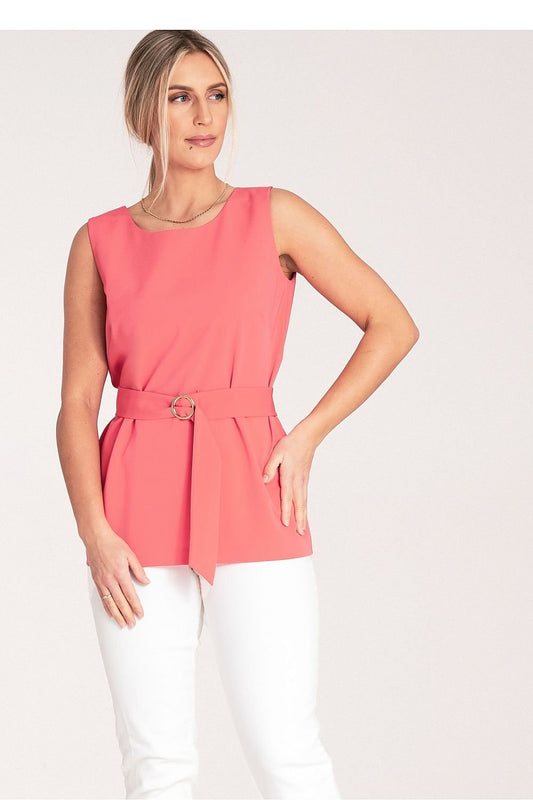 Trapezoidal Elegant Unbuttoned Blouse  Shop One Place