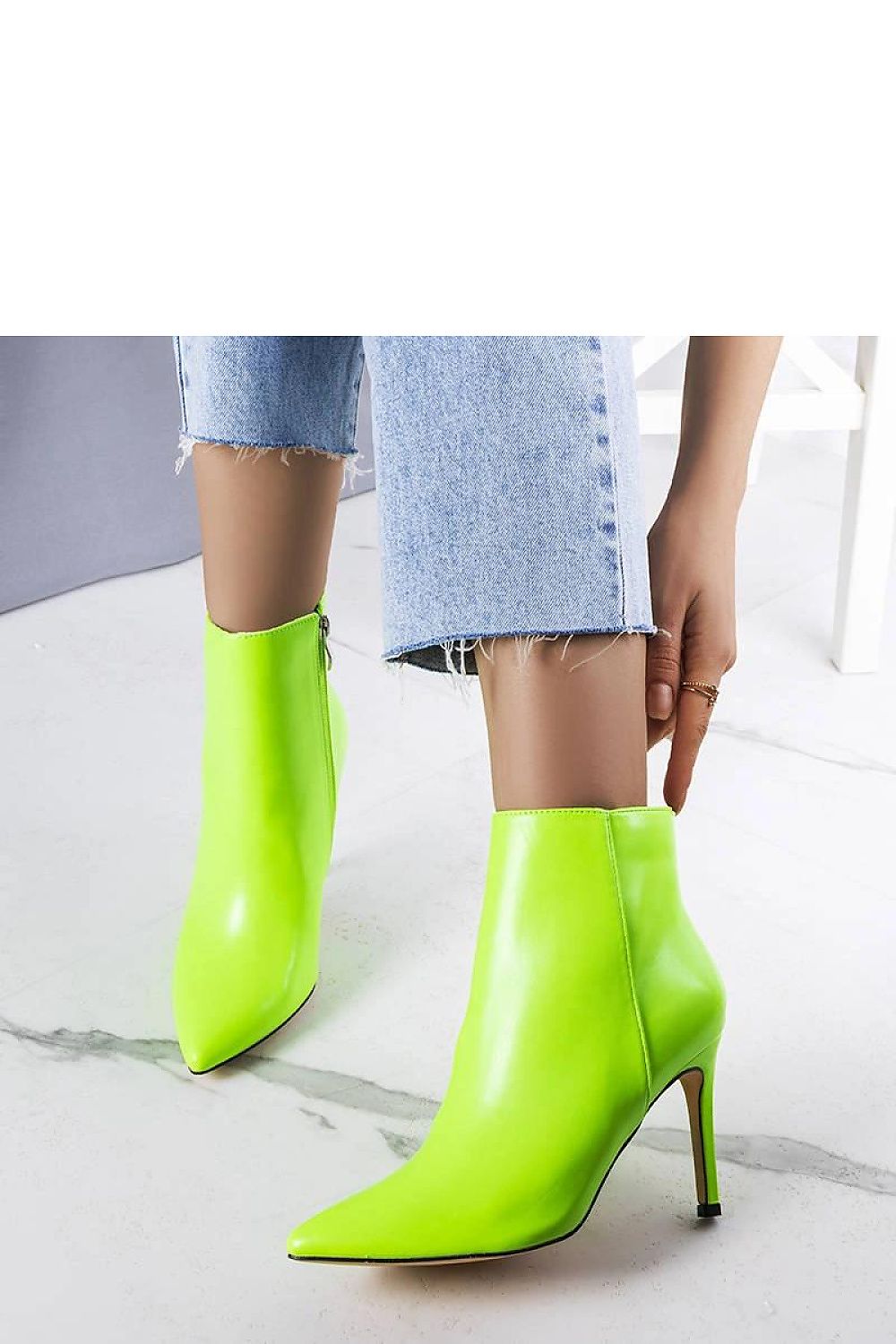 Green Sandy Stiletto Boots  Shop One Place