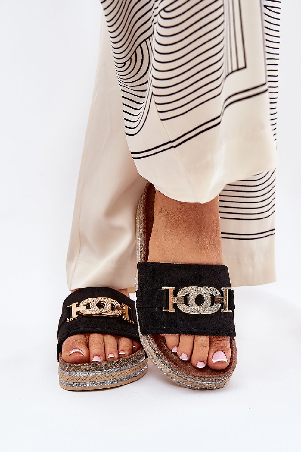 Decorative Golden Detail Flip-flops  Shop One Place