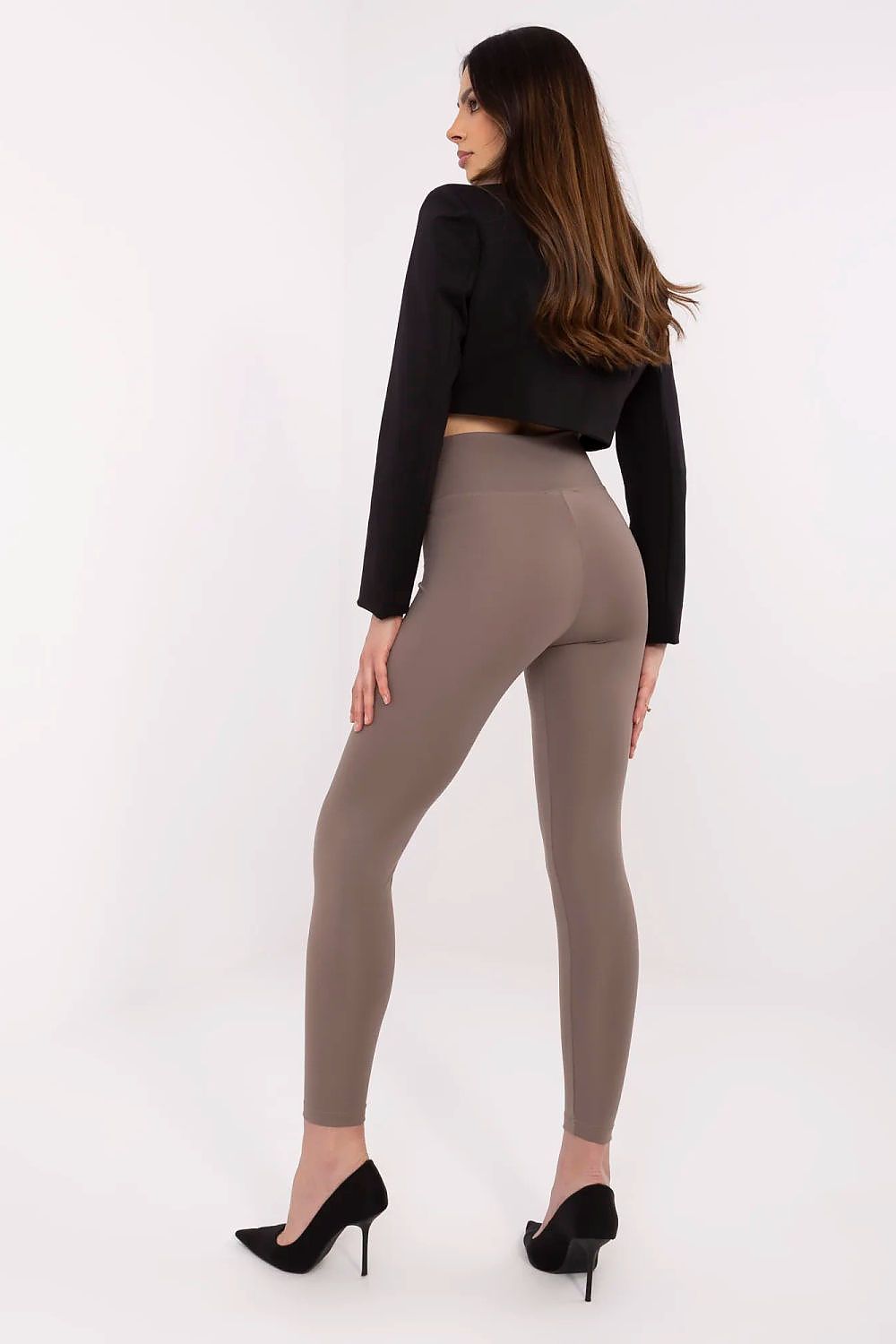 Women’s High-Waisted Tapered Leggings – Chain Detail, Stretch Fit  Shop One Place