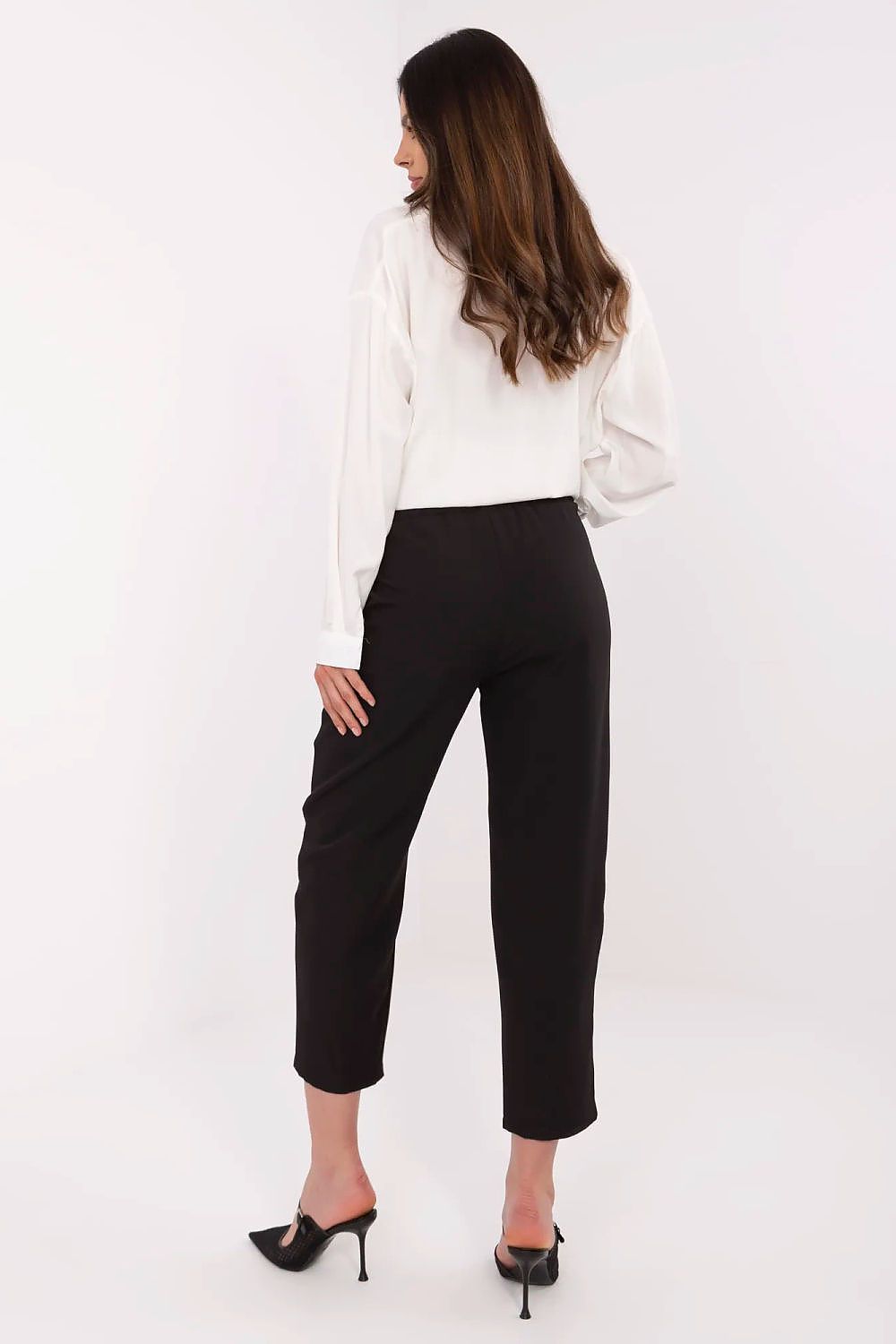 Women’s High-Waisted Tapered Cigarette Pants – Stretch Fit with Pockets  Shop One Place