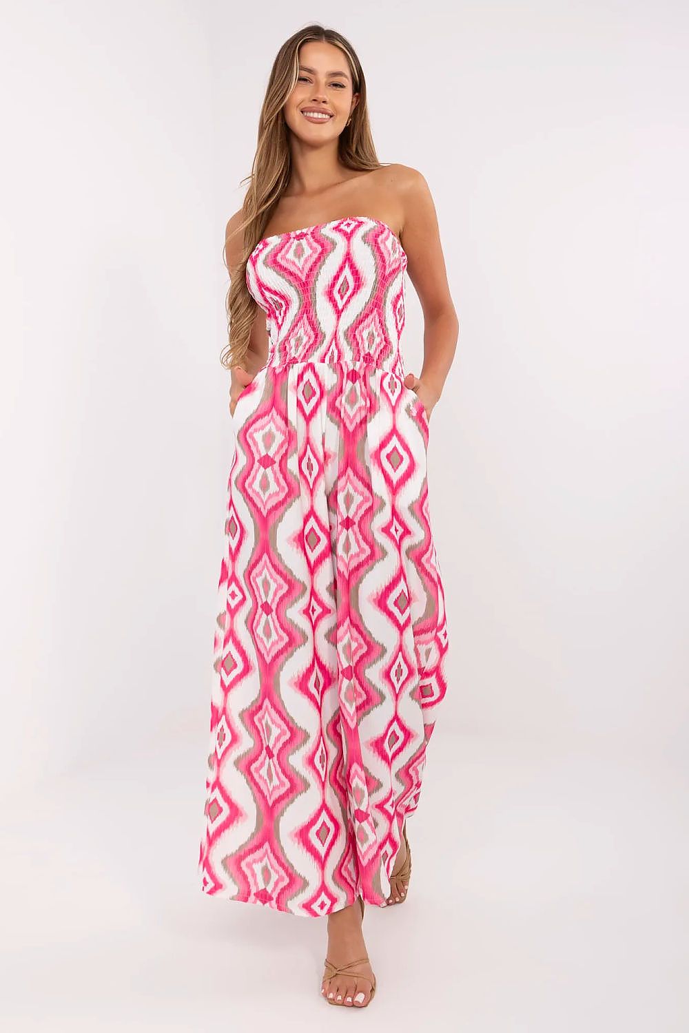 Geometric pattern jumpsuit Italy Moda  Shop One Place