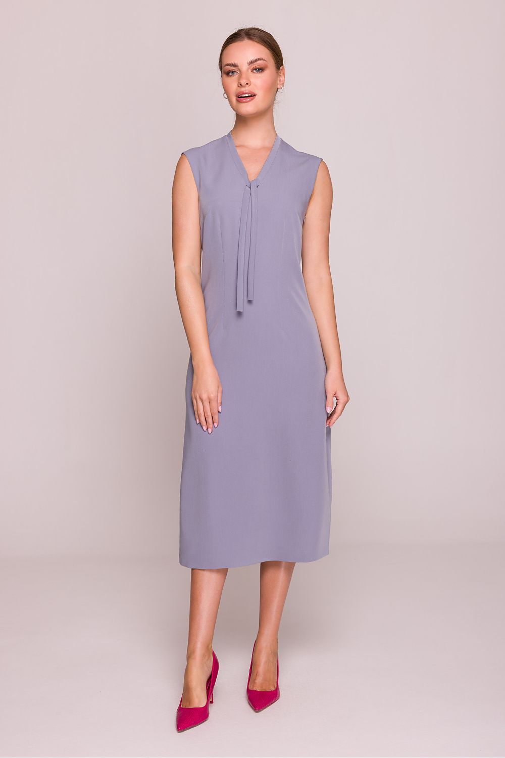 LARYSA dress with tie at the neckline  Shop One Place