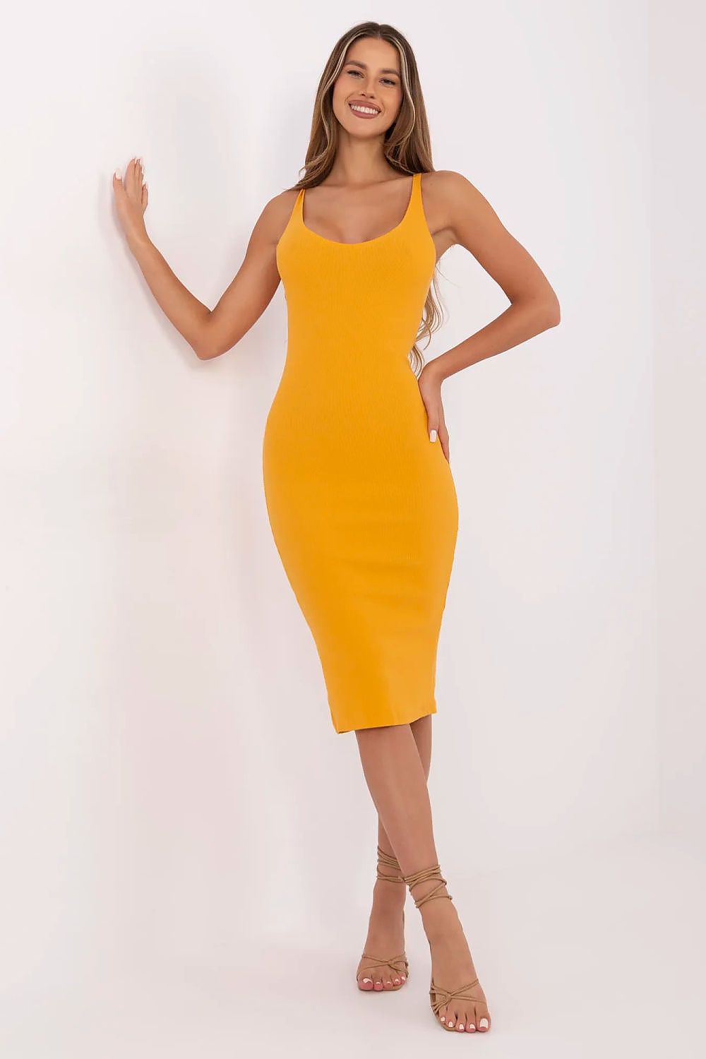 Bodycon dress with straps RUE PARIS  Shop One Place