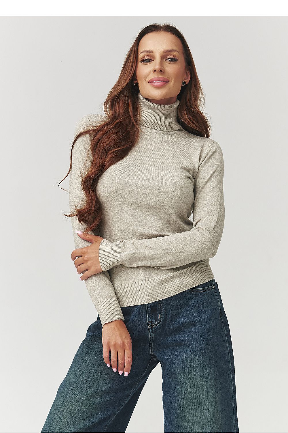 Turtleneck model 219739 Makadamia  Shop One Place