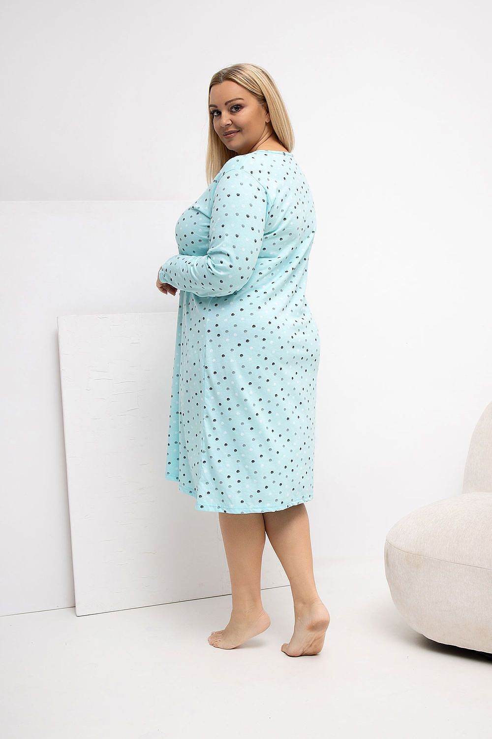  Plus Size Nightgown model 223302 Forever Pink 