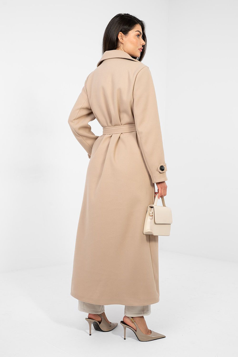 Classic Double-Breasted Trench Coat with Belt  Shop One Place