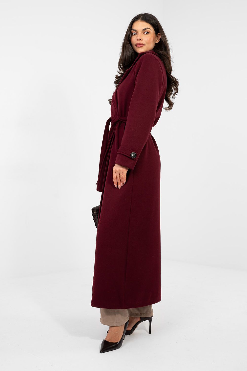 Classic Double-Breasted Trench Coat with Belt  Shop One Place