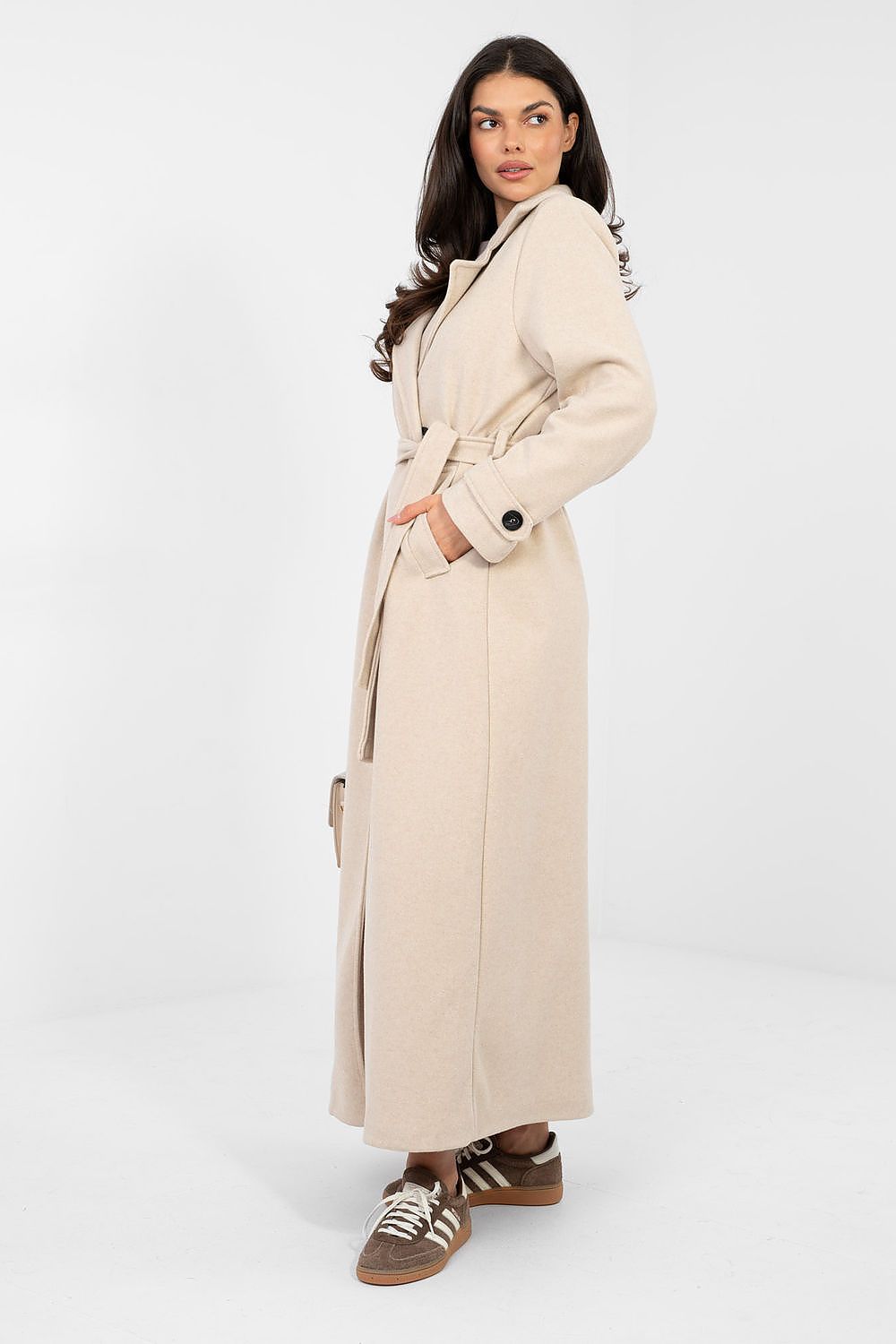 Classic Double-Breasted Trench Coat with Belt  Shop One Place