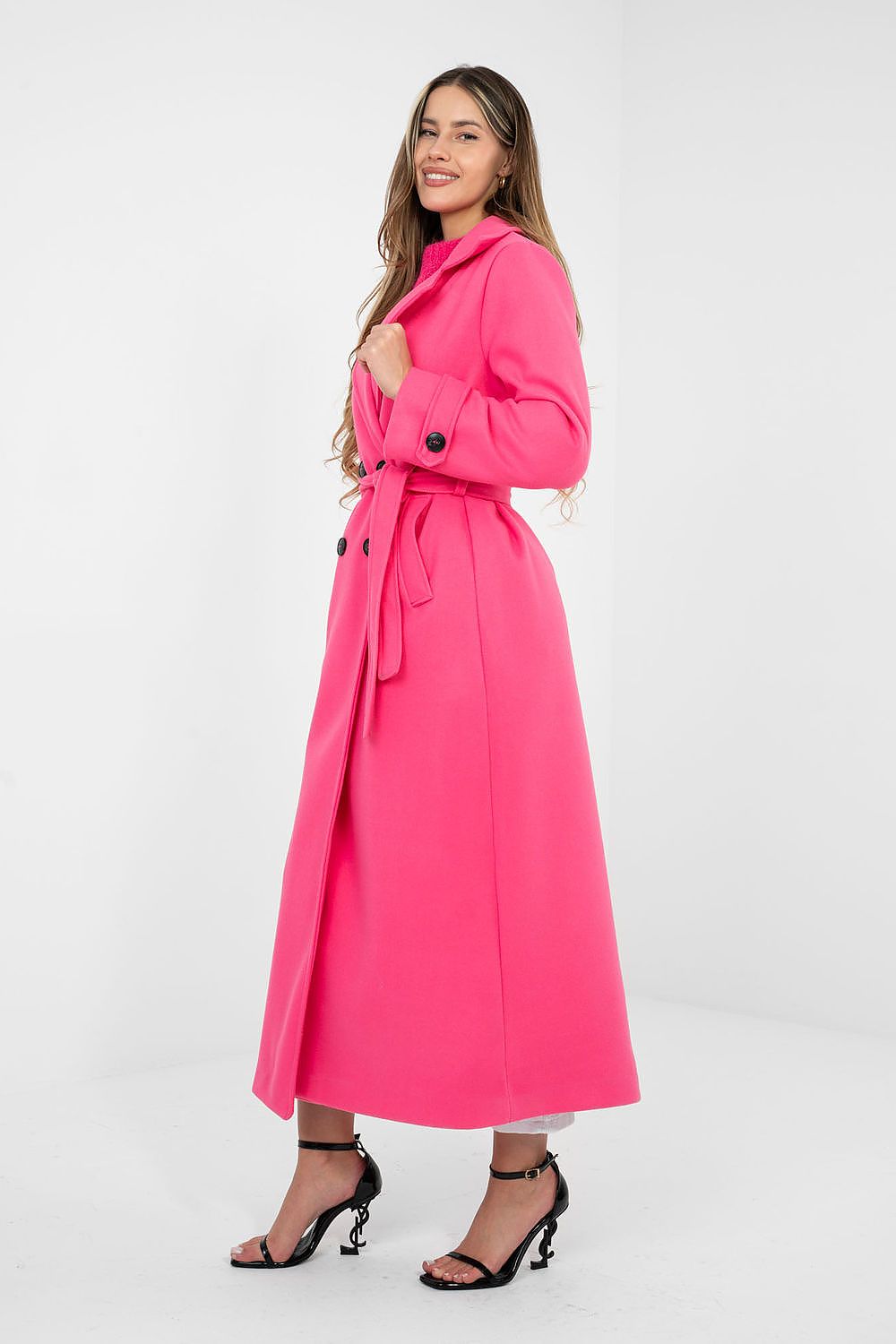 Classic Double-Breasted Trench Coat with Belt  Shop One Place