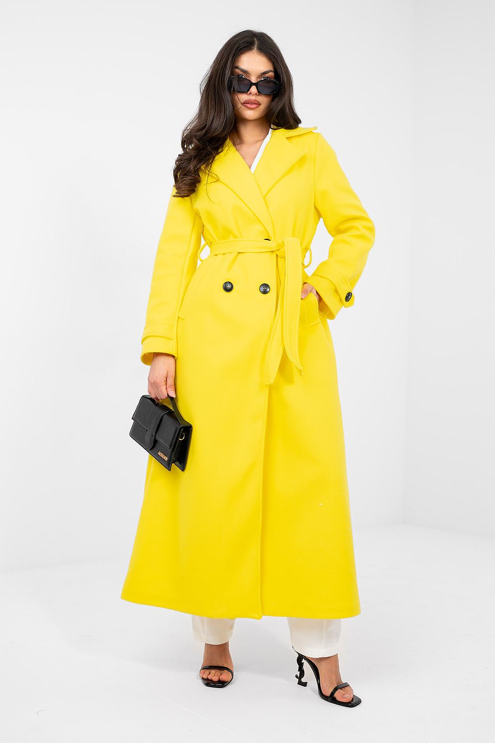 Classic Double-Breasted Trench Coat with Belt  Shop One Place
