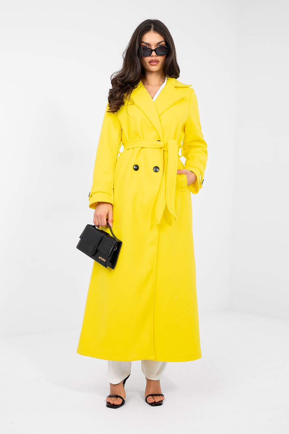 Classic Double-Breasted Trench Coat with Belt  Shop One Place