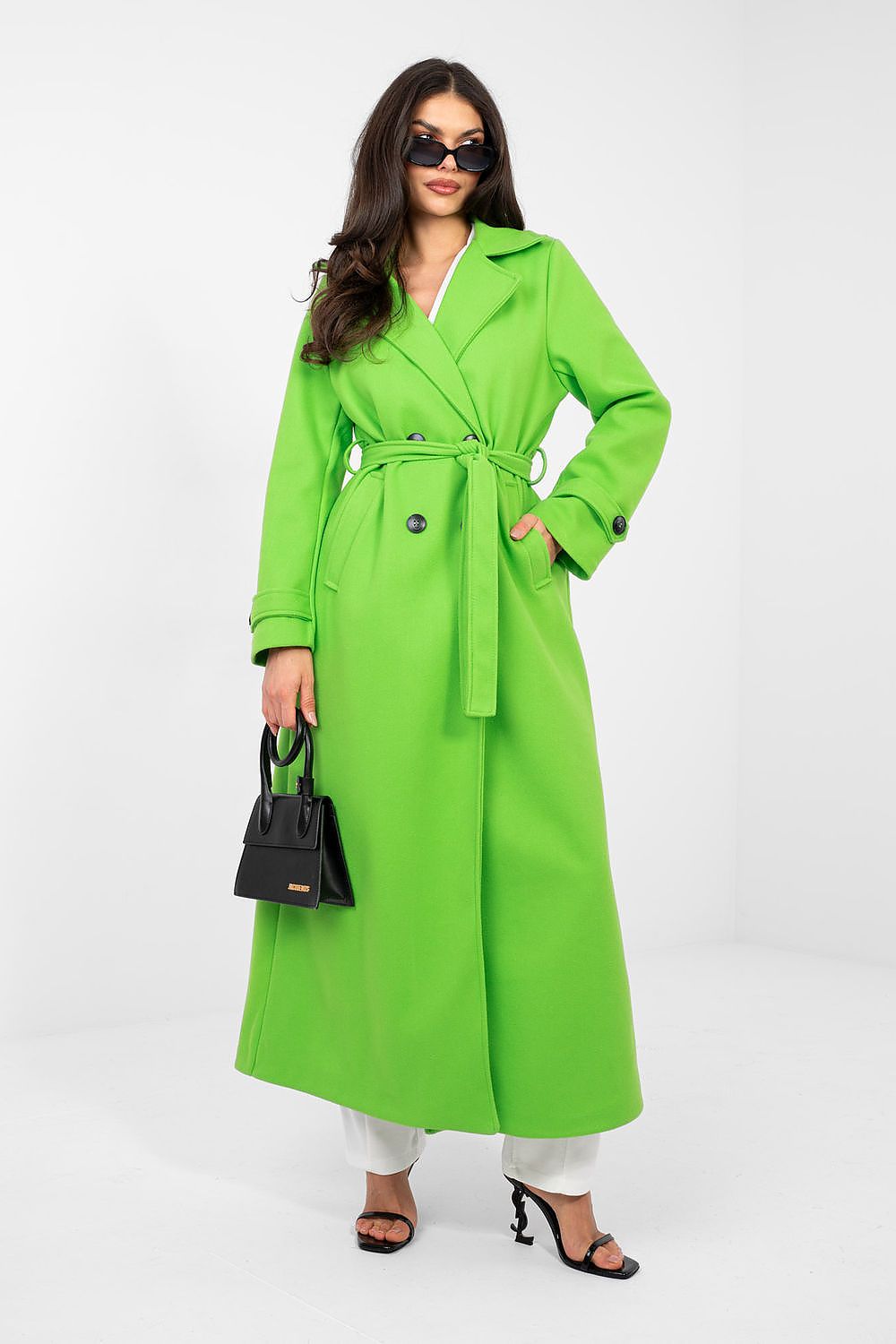 Classic Double-Breasted Trench Coat with Belt  Shop One Place