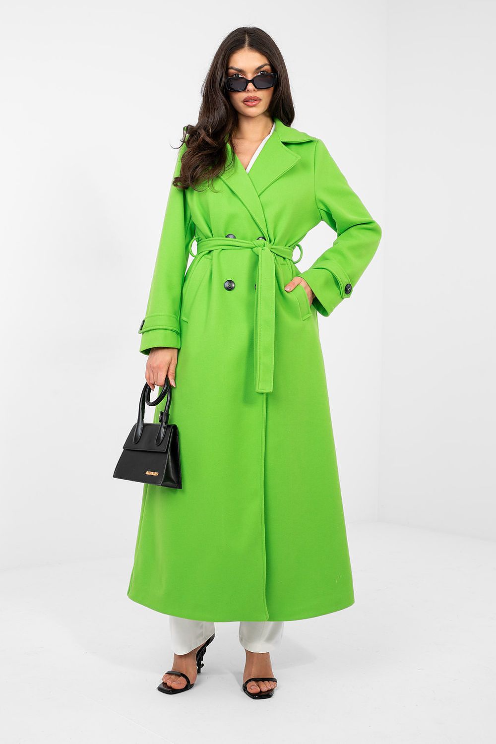 Classic Double-Breasted Trench Coat with Belt  Shop One Place