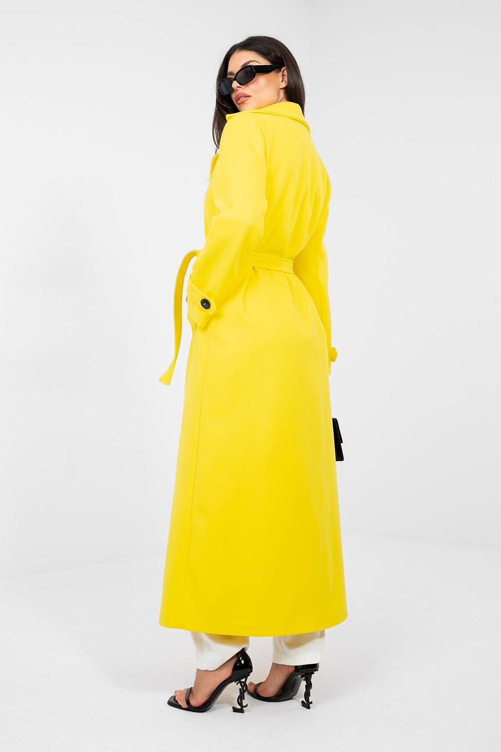 Classic Double-Breasted Trench Coat with Belt  Shop One Place
