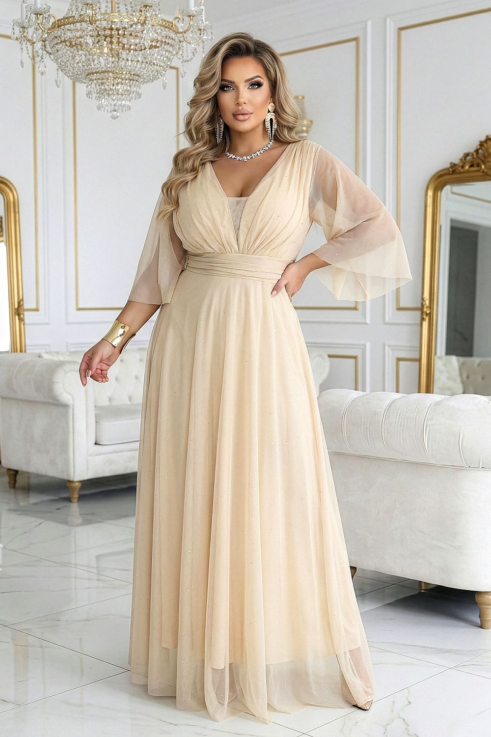Long dress model 227117 Numoco  Shop One Place
