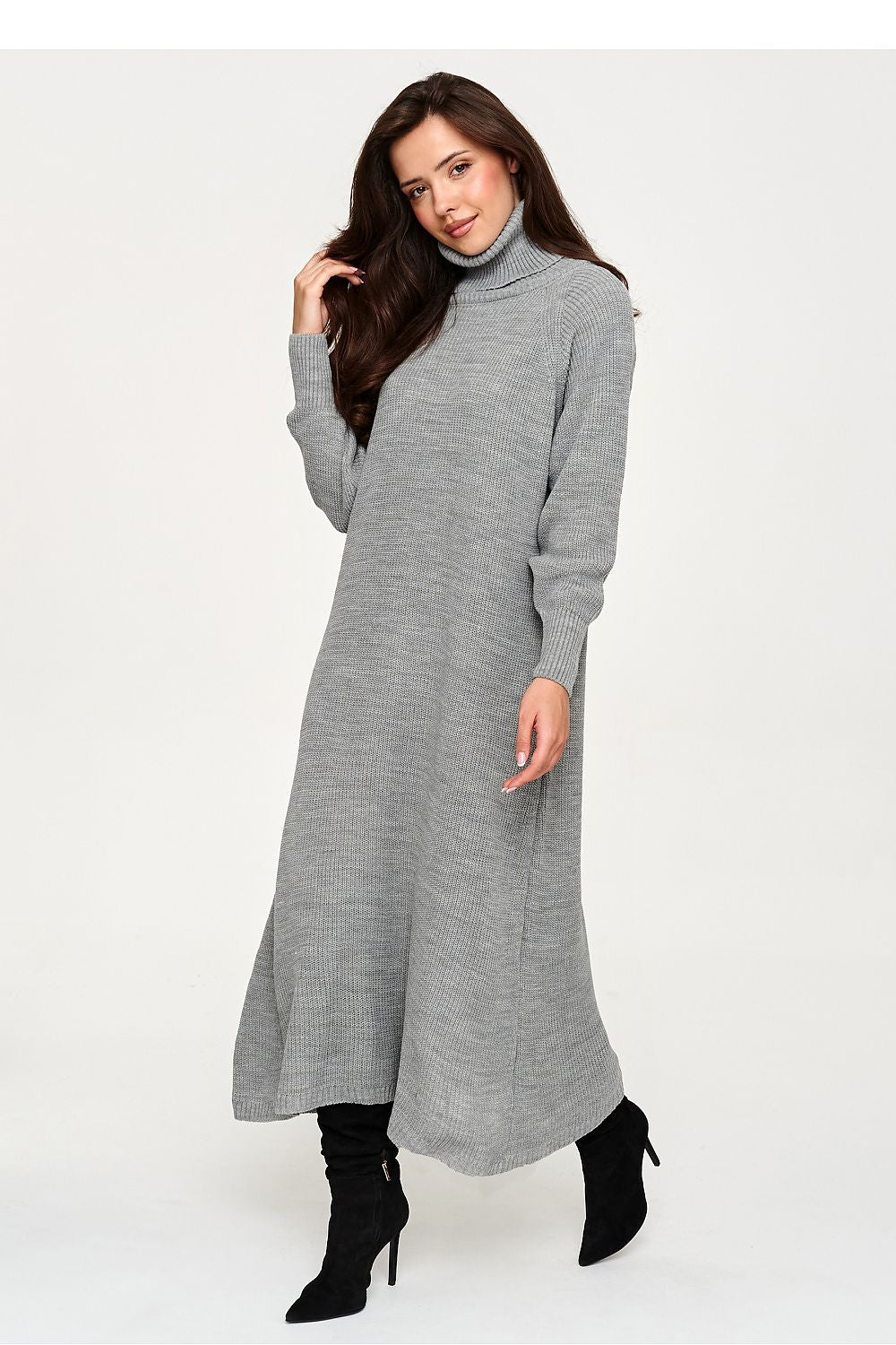 Women's Turtleneck Sweater Midi Dress – view 2