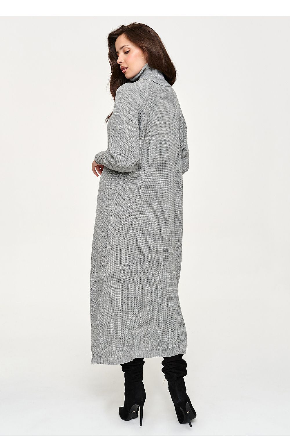Women's Turtleneck Sweater Midi Dress – view 3