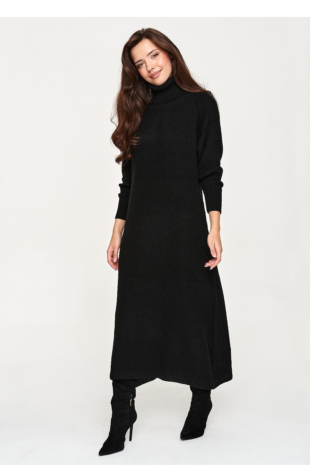 Women's Turtleneck Sweater Midi Dress – view 14