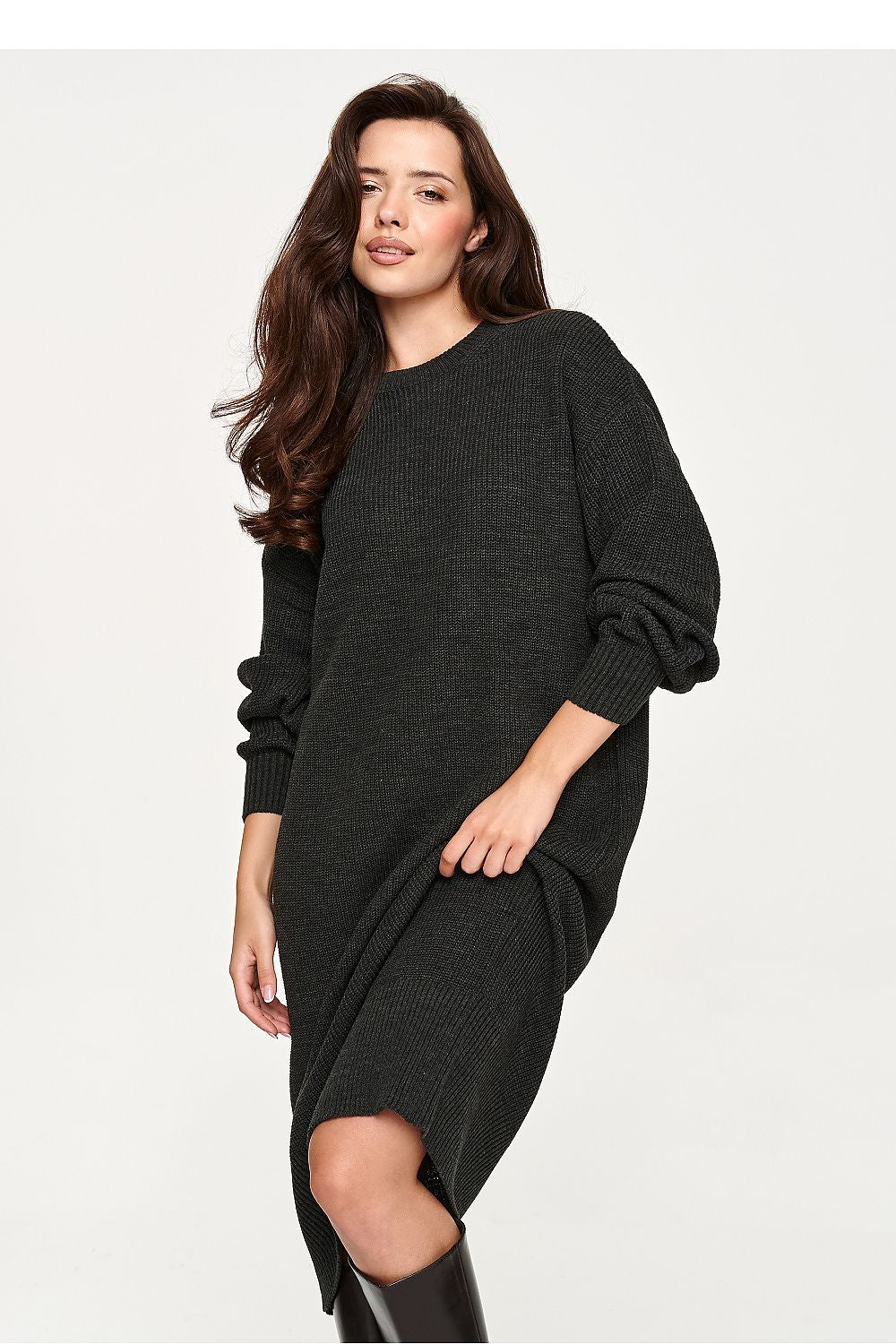 Women's Oversized Sweater Midi Dress – view 4