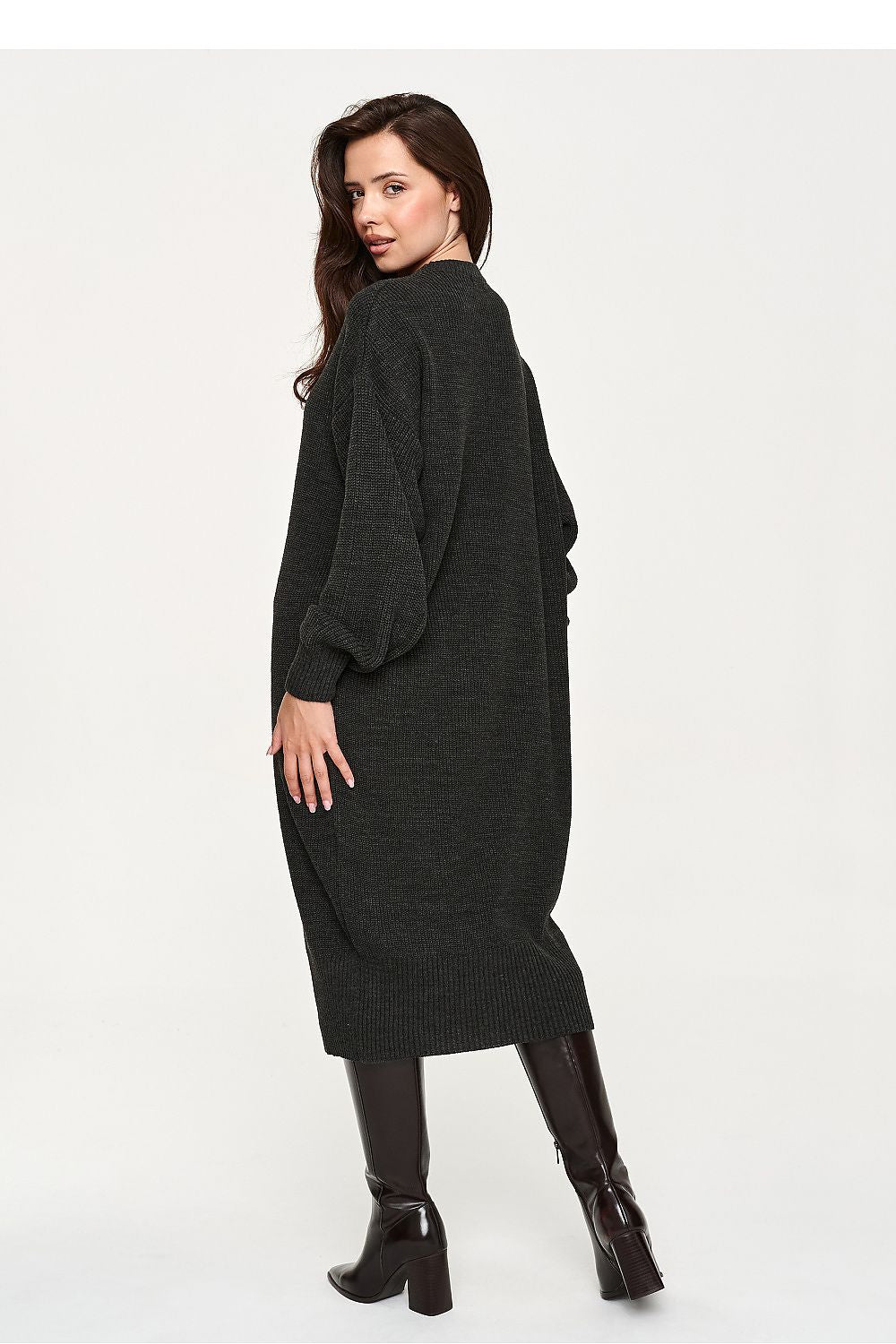 Women's Oversized Sweater Midi Dress – view 6