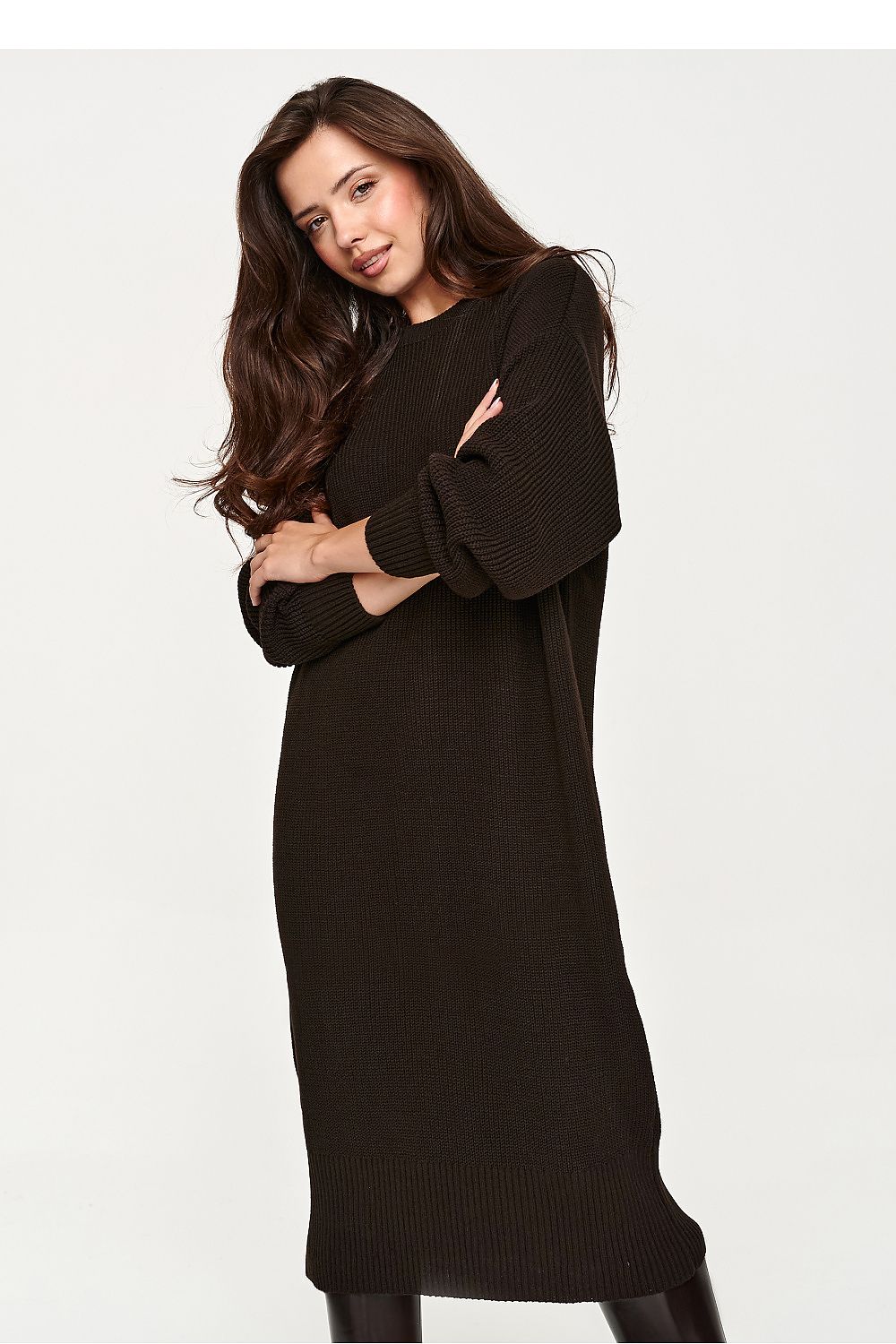 Women's Oversized Sweater Midi Dress – view 10
