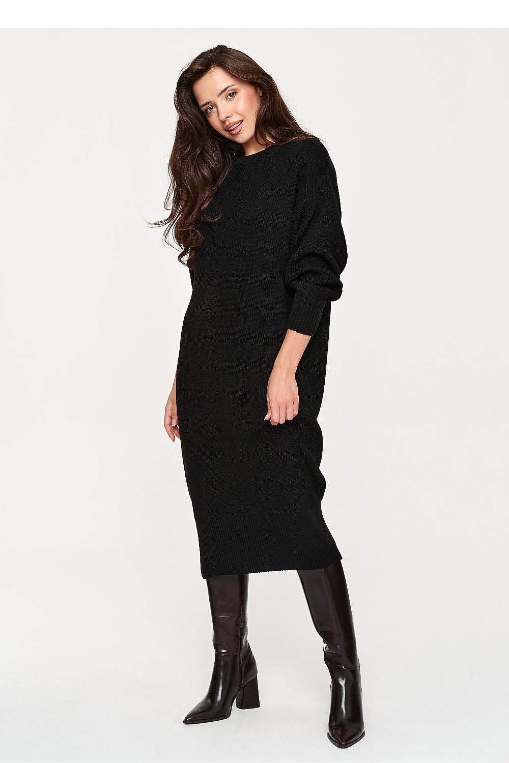 Women's Oversized Sweater Midi Dress – view 14