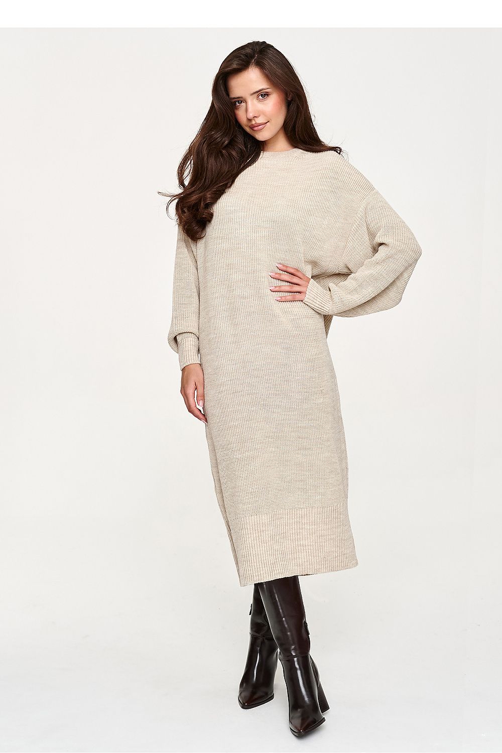 Women's Oversized Sweater Midi Dress – view 17