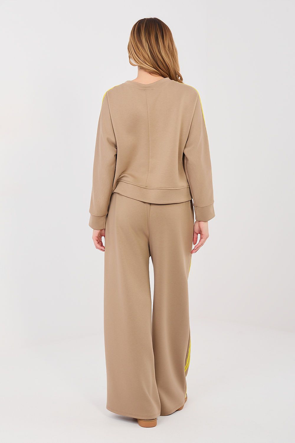 Women's Striped Hoodie & Wide-Leg Pants Tracksuit Set – view 8