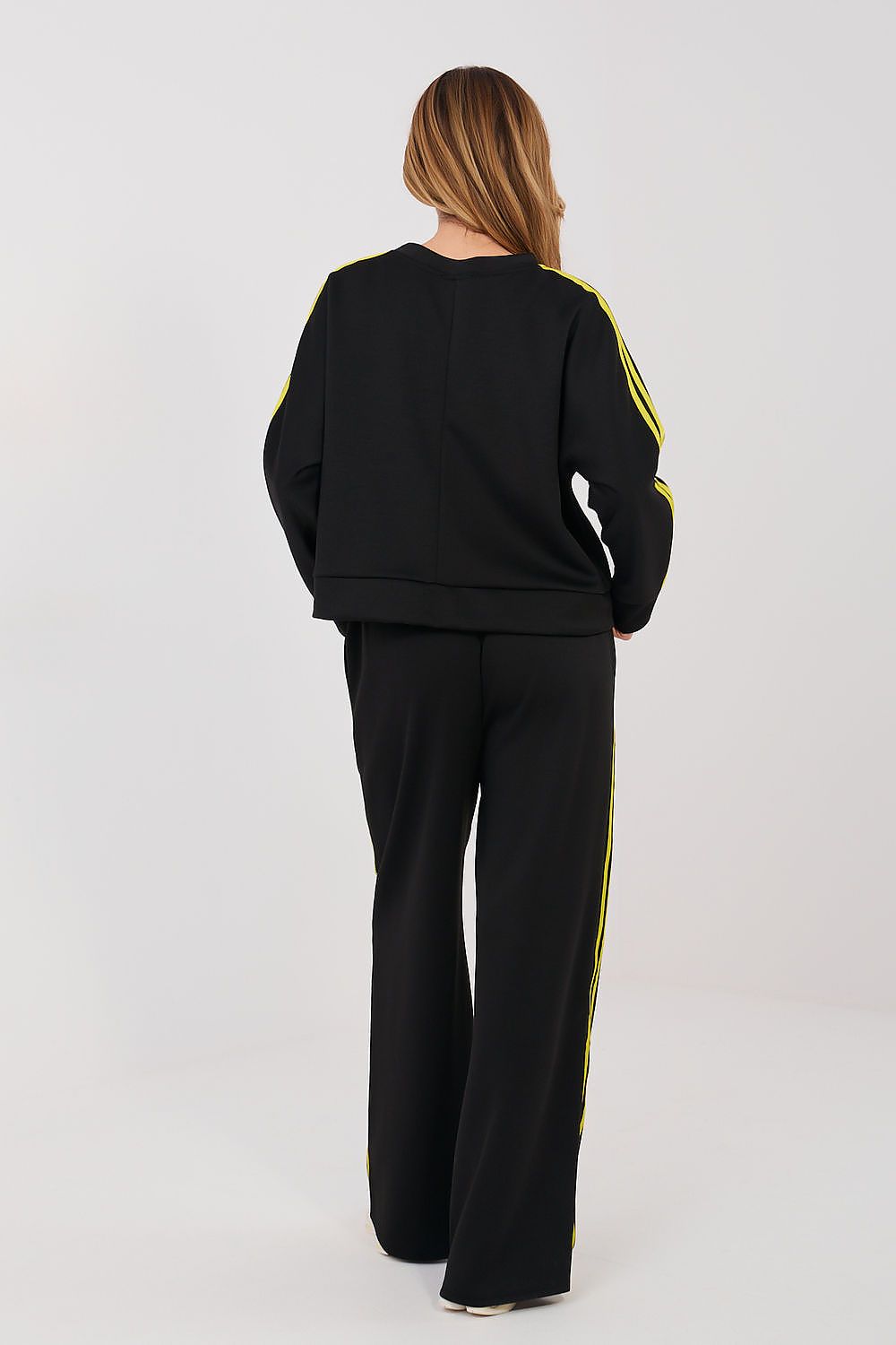 Women's Striped Hoodie & Wide-Leg Pants Tracksuit Set – view 14