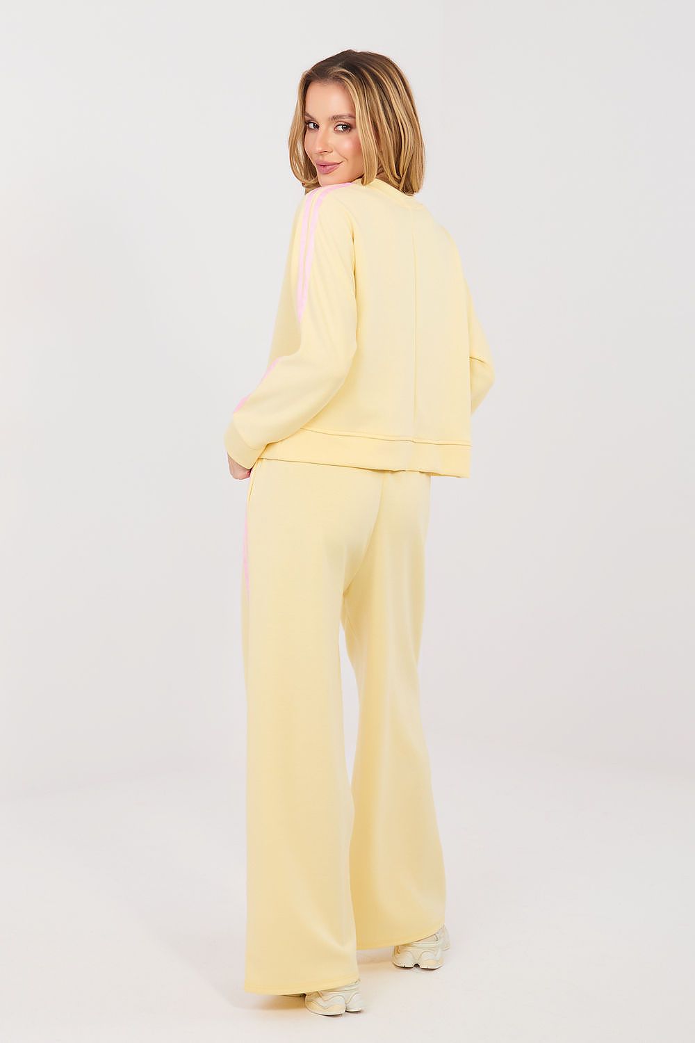 Women's Striped Hoodie & Wide-Leg Pants Tracksuit Set – view 19