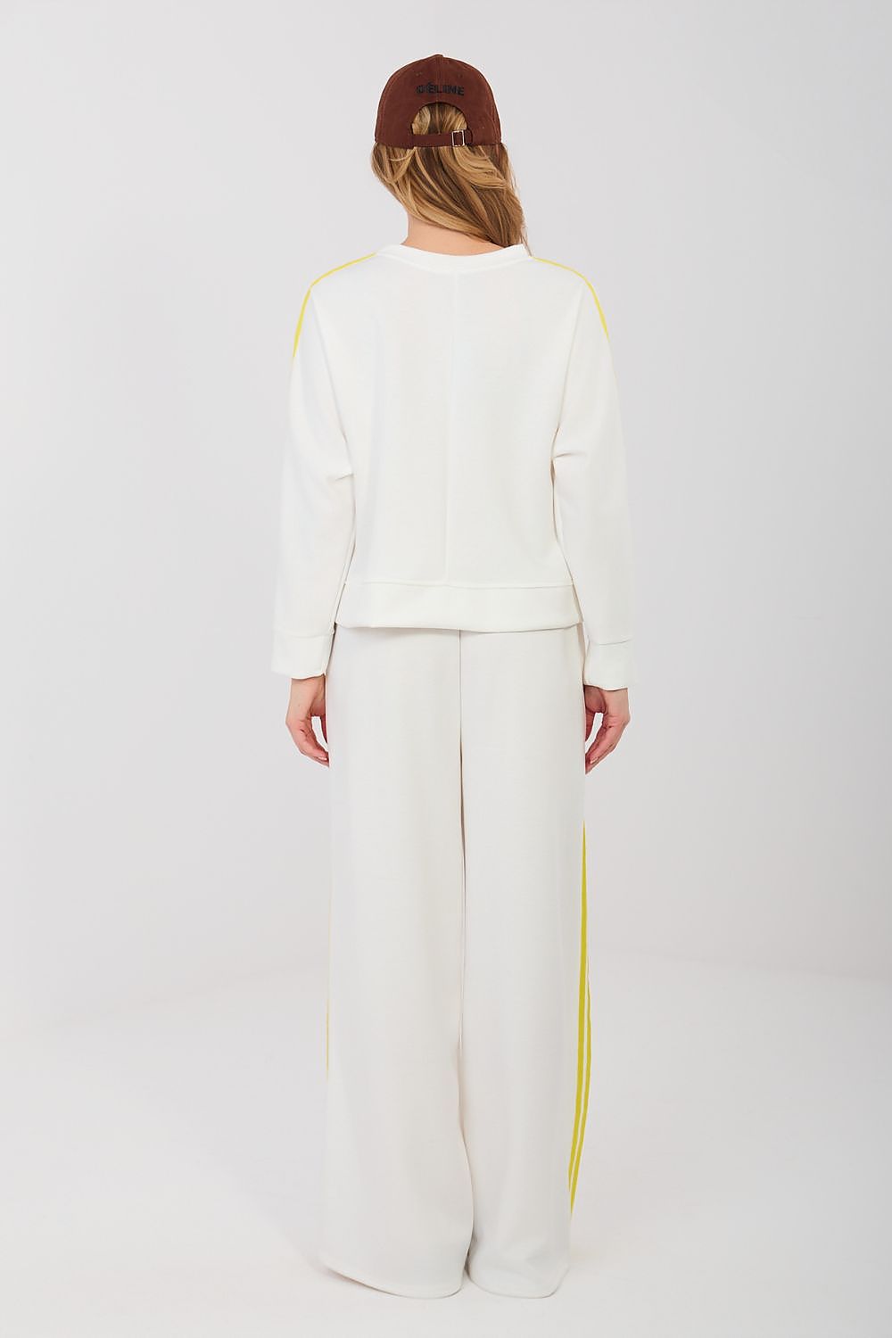 Women's Striped Hoodie & Wide-Leg Pants Tracksuit Set – view 5