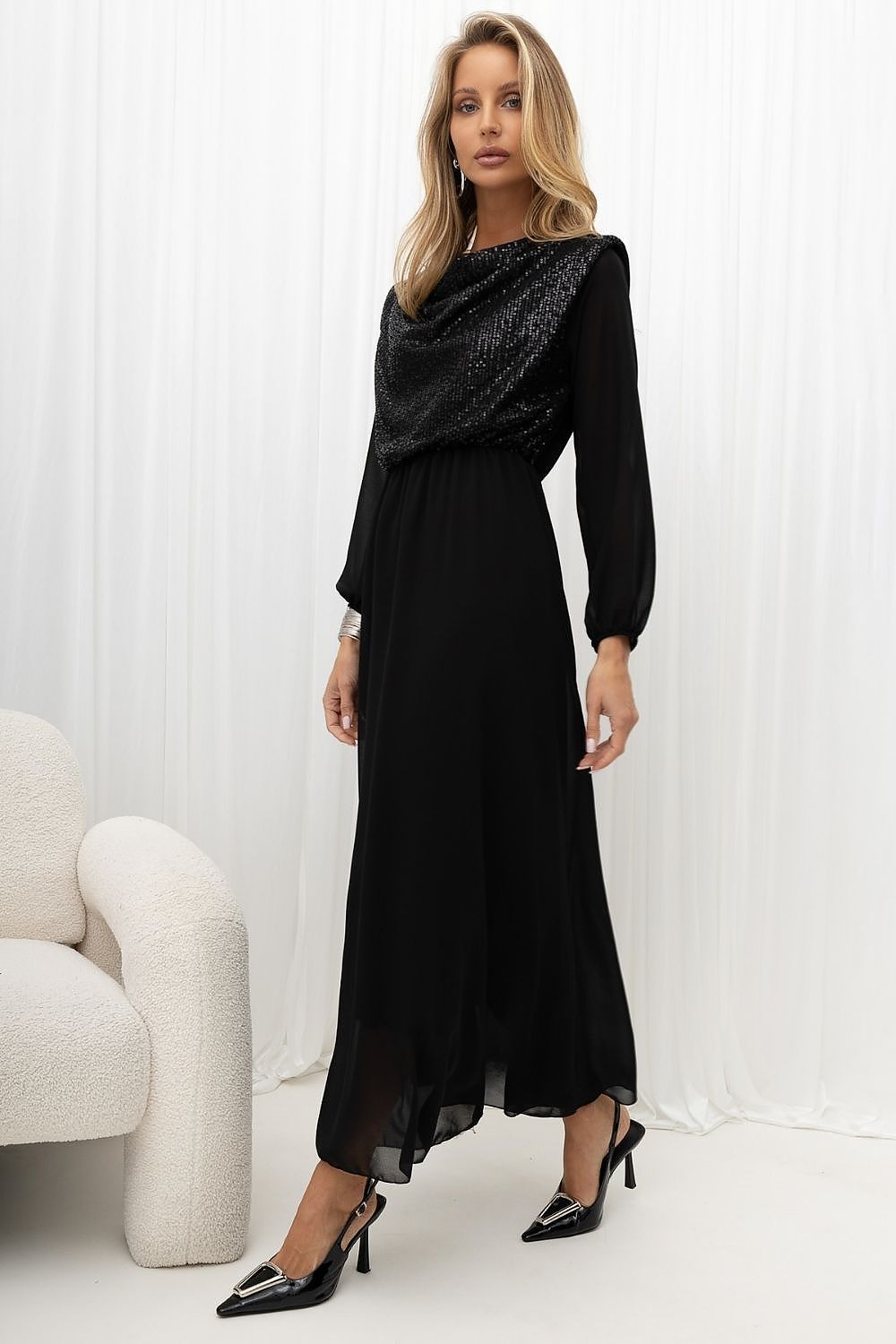 Women's Sequin Maxi Evening Dress – view 11