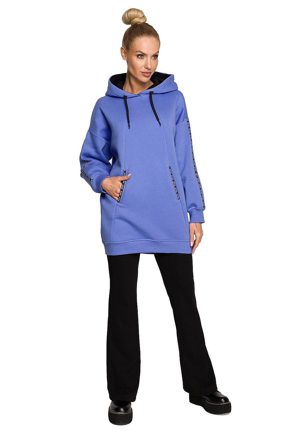 Unique Lampas Sweatshirt Tunic with Moe Brand Logo