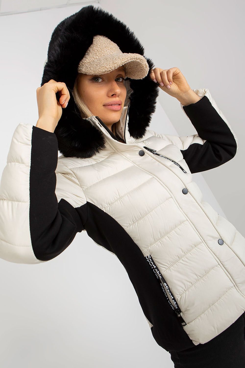 Long-sleeved Quilted Down Jacket