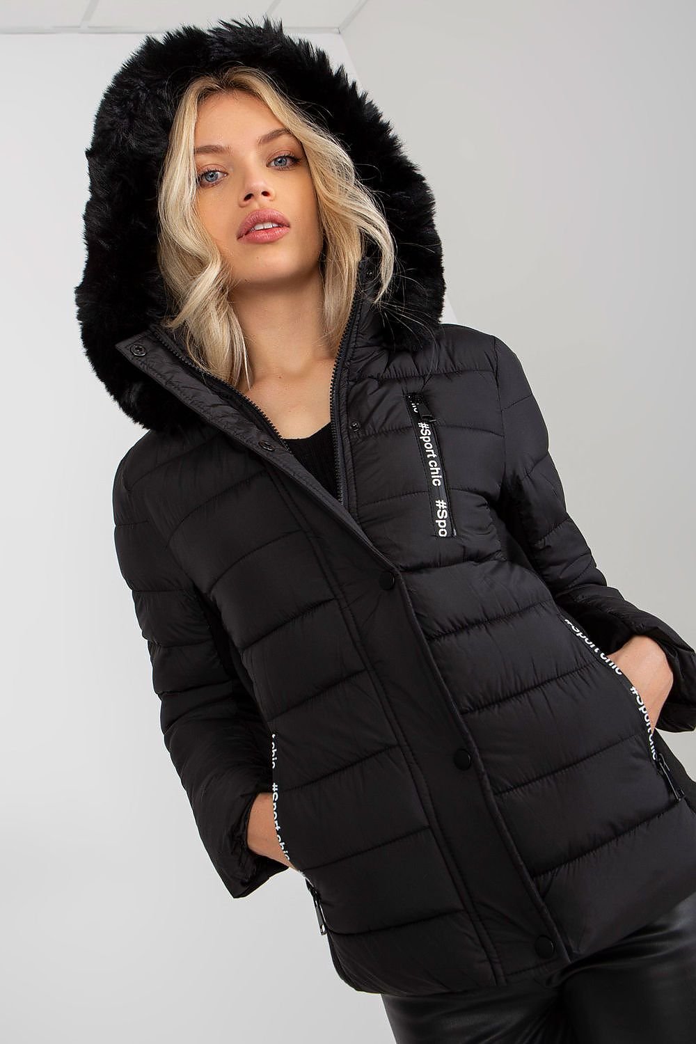 Long-sleeved Quilted Down Jacket