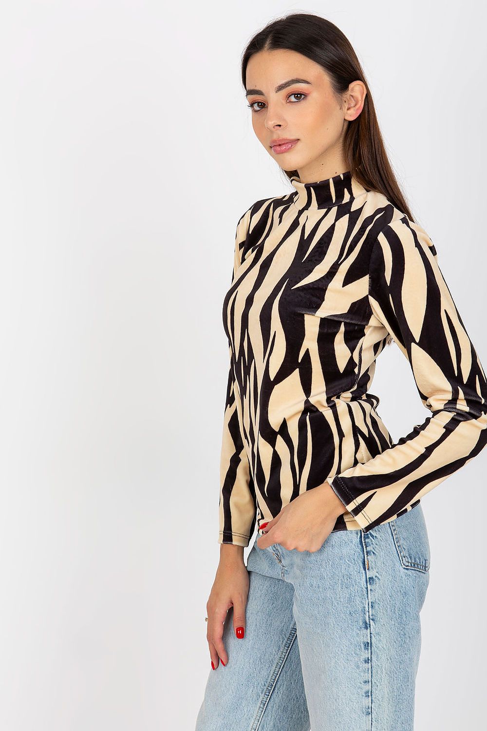 Rue Paris Velour Blouse