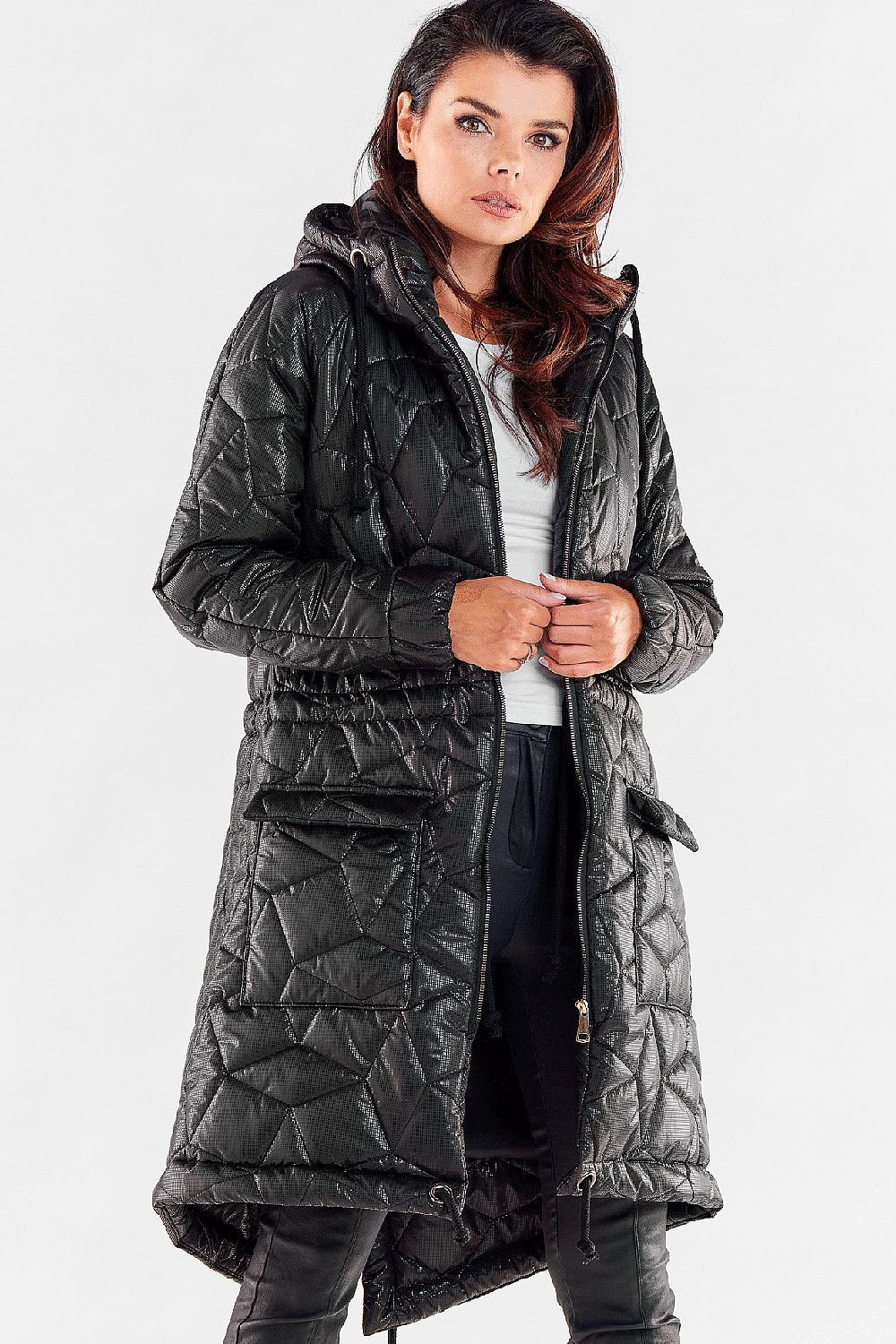 Awama Hooded Quilted Jacket