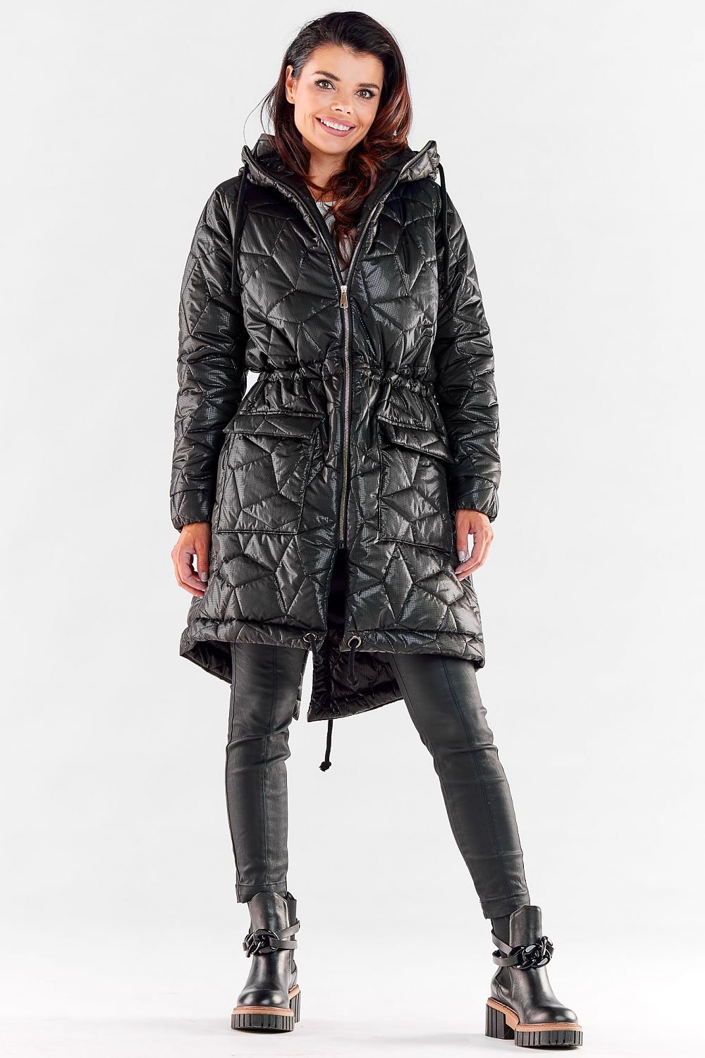 Awama Hooded Quilted Jacket