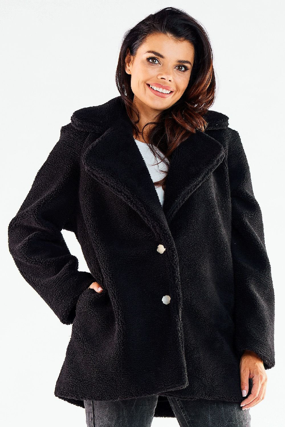 Awama Faux Fur Jacket  Shop One Place