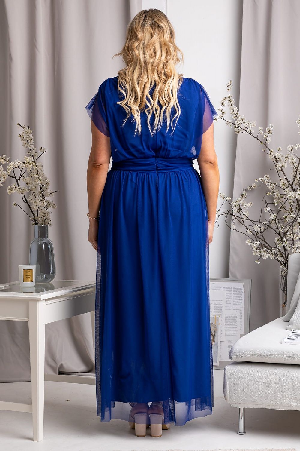 Elegant chiffon dress cut envelope DENISA