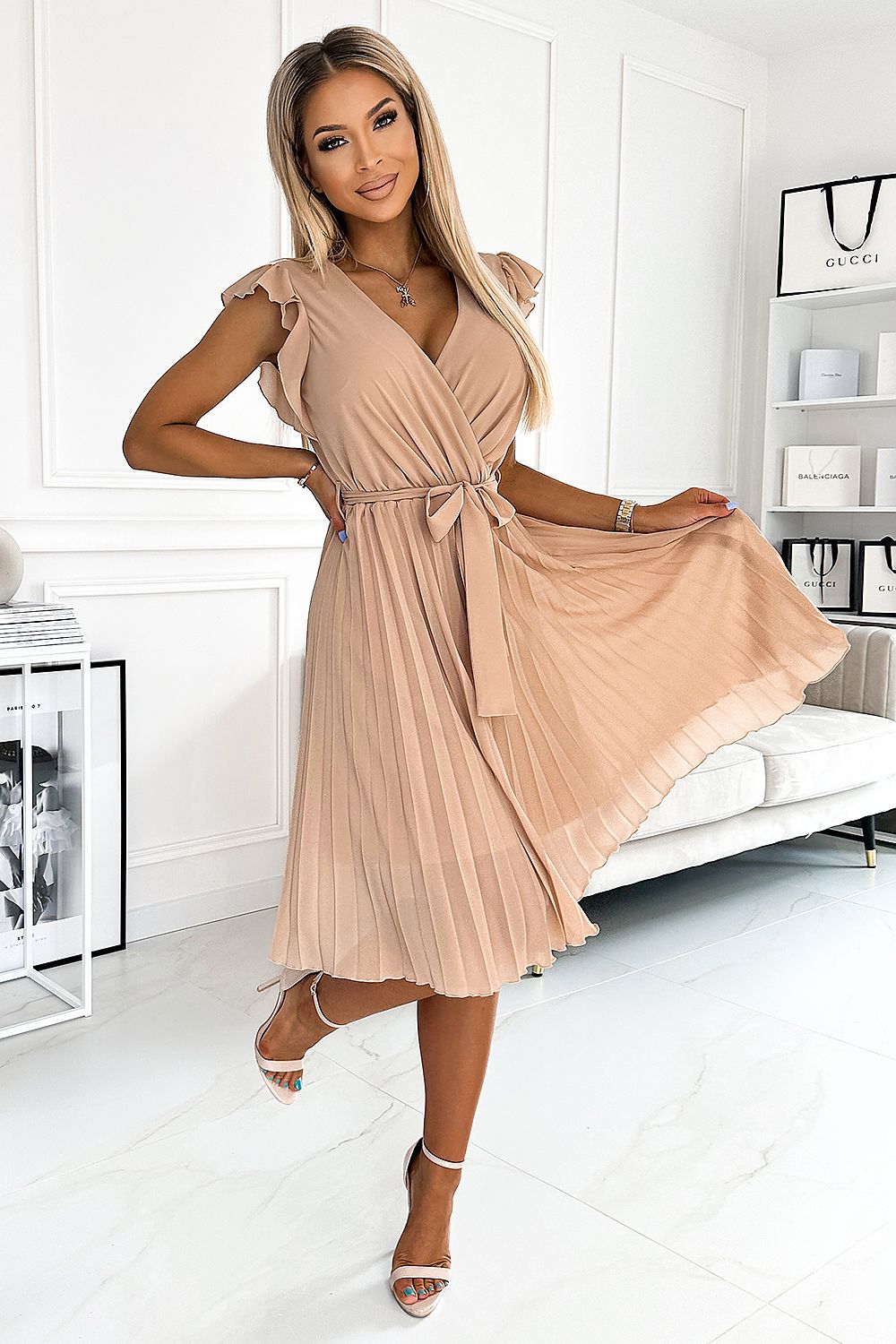 Numoco Pleated Dress