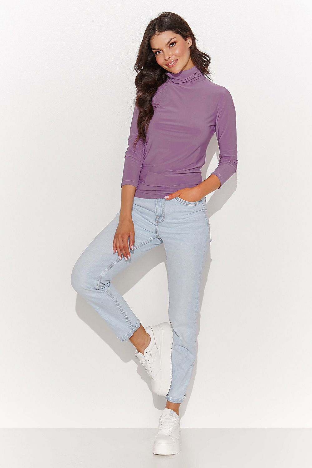 Women's Turtleneck Long Sleeve Blouse – view 14