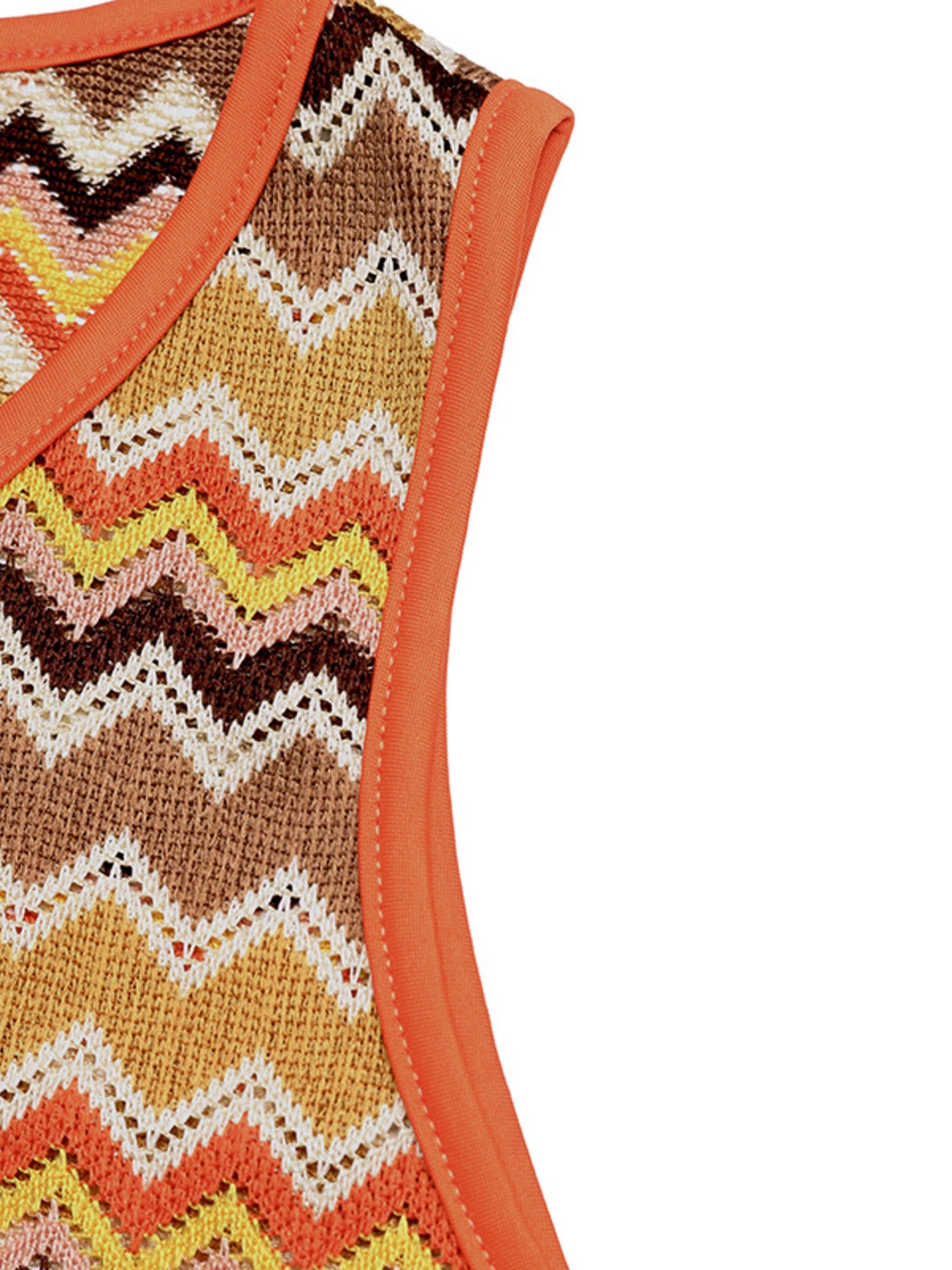 Zigzag Knit Tank Top and Shorts Set  Shop One Place